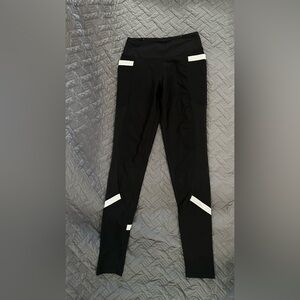 Victoria's Secret Black Leggings with Silver Details